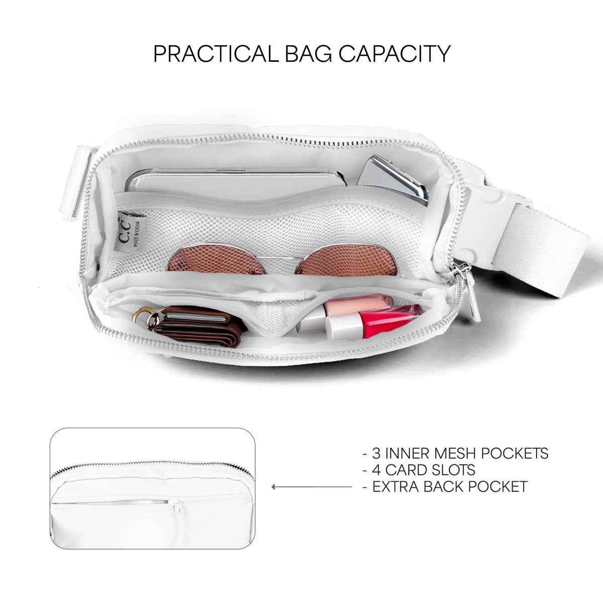 C.C Waterproof Crossbody Bag