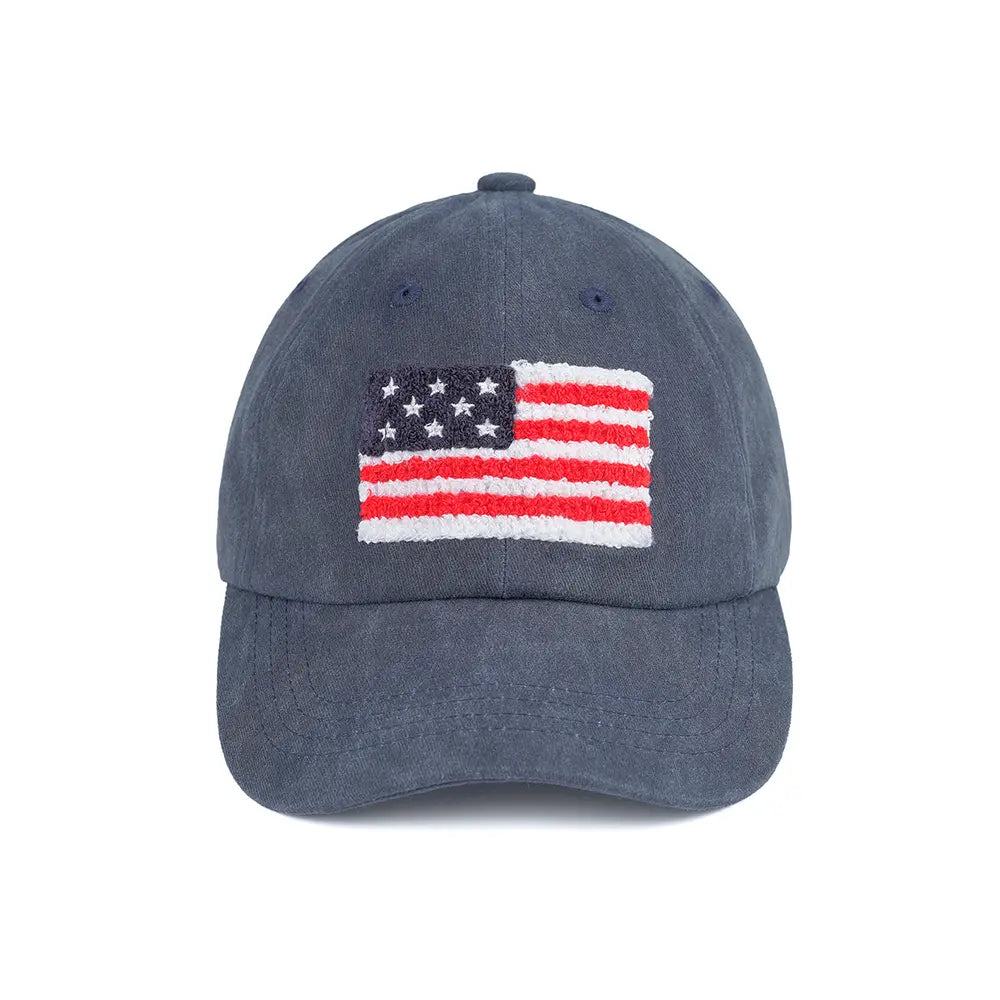 C.C Classic American Flag Patch Baseball Cap