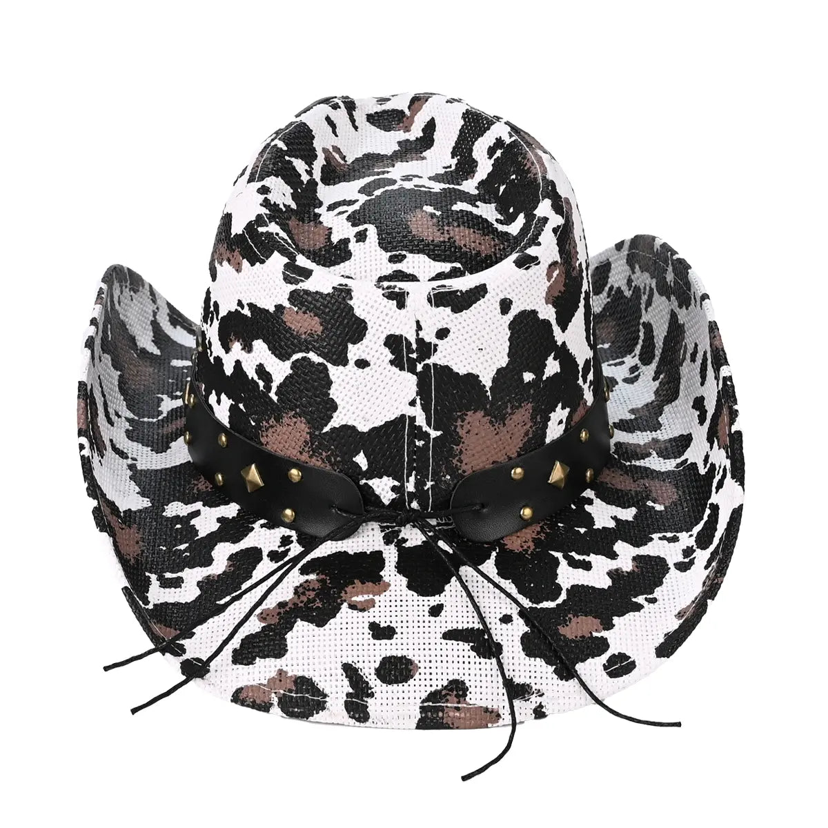 C.C Cow Print Cowboy Hat – Western Fashion Hat