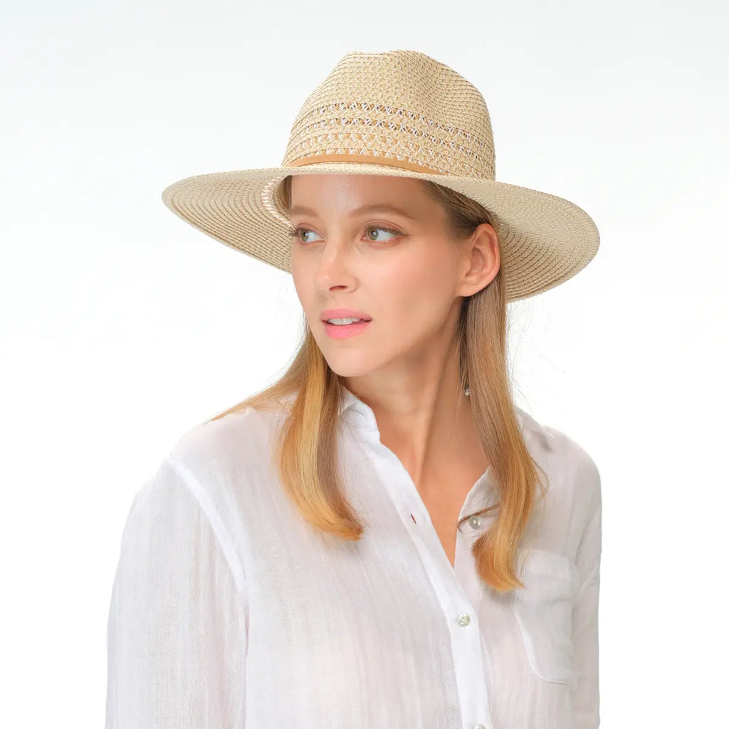 C.C Heather Straw Panama Hat