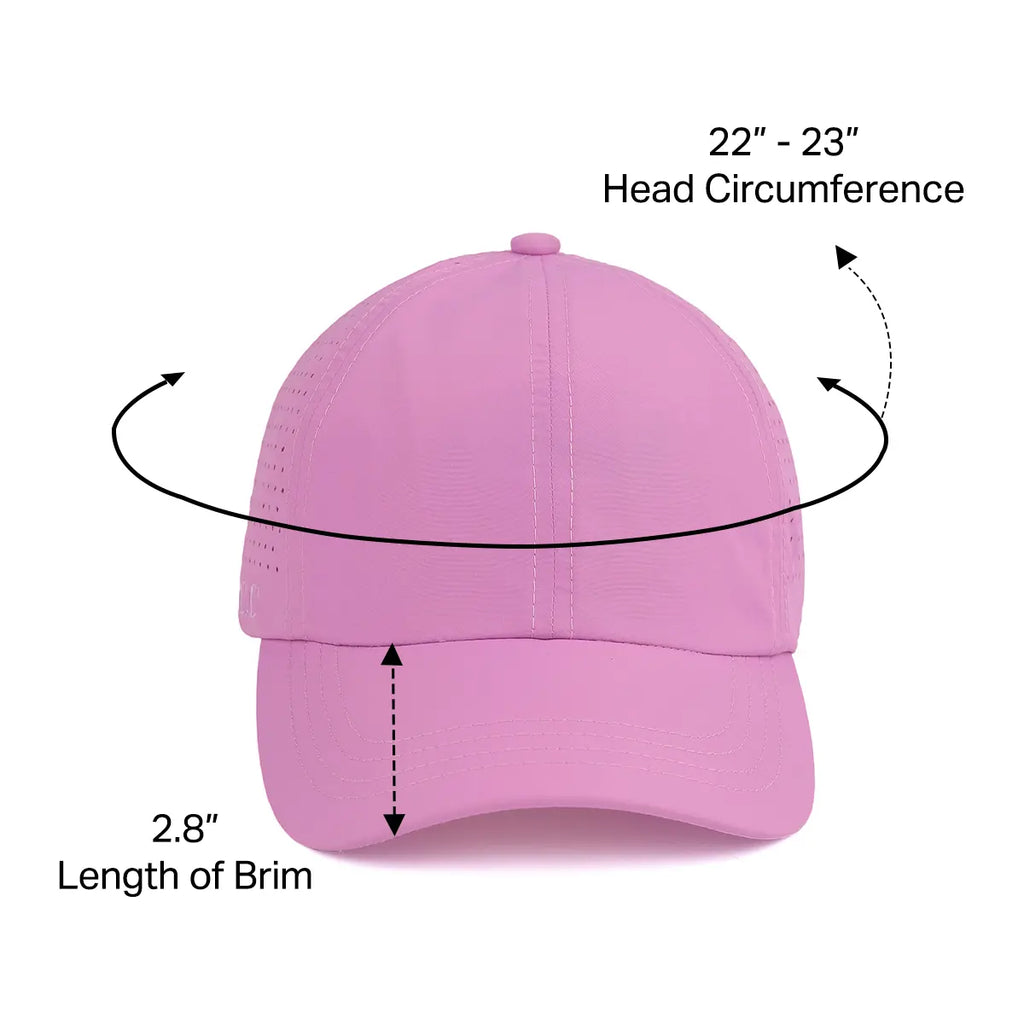 C.C Laser Cut Criss-Cross Ponytail Baseball Hat