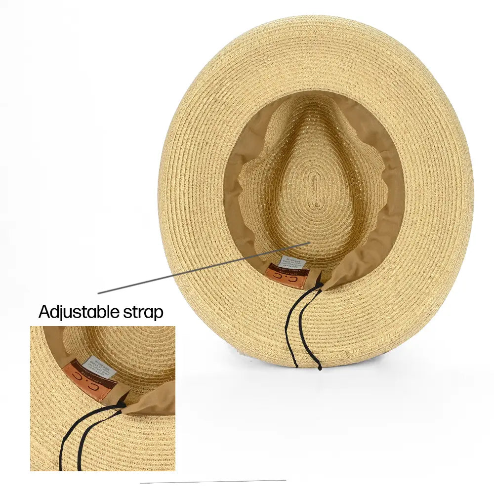 C.C Rolled Edge Panama Hat
