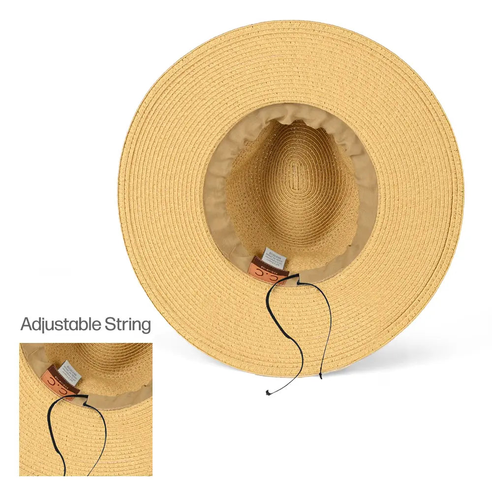 C.C Brimmed Panama Hat