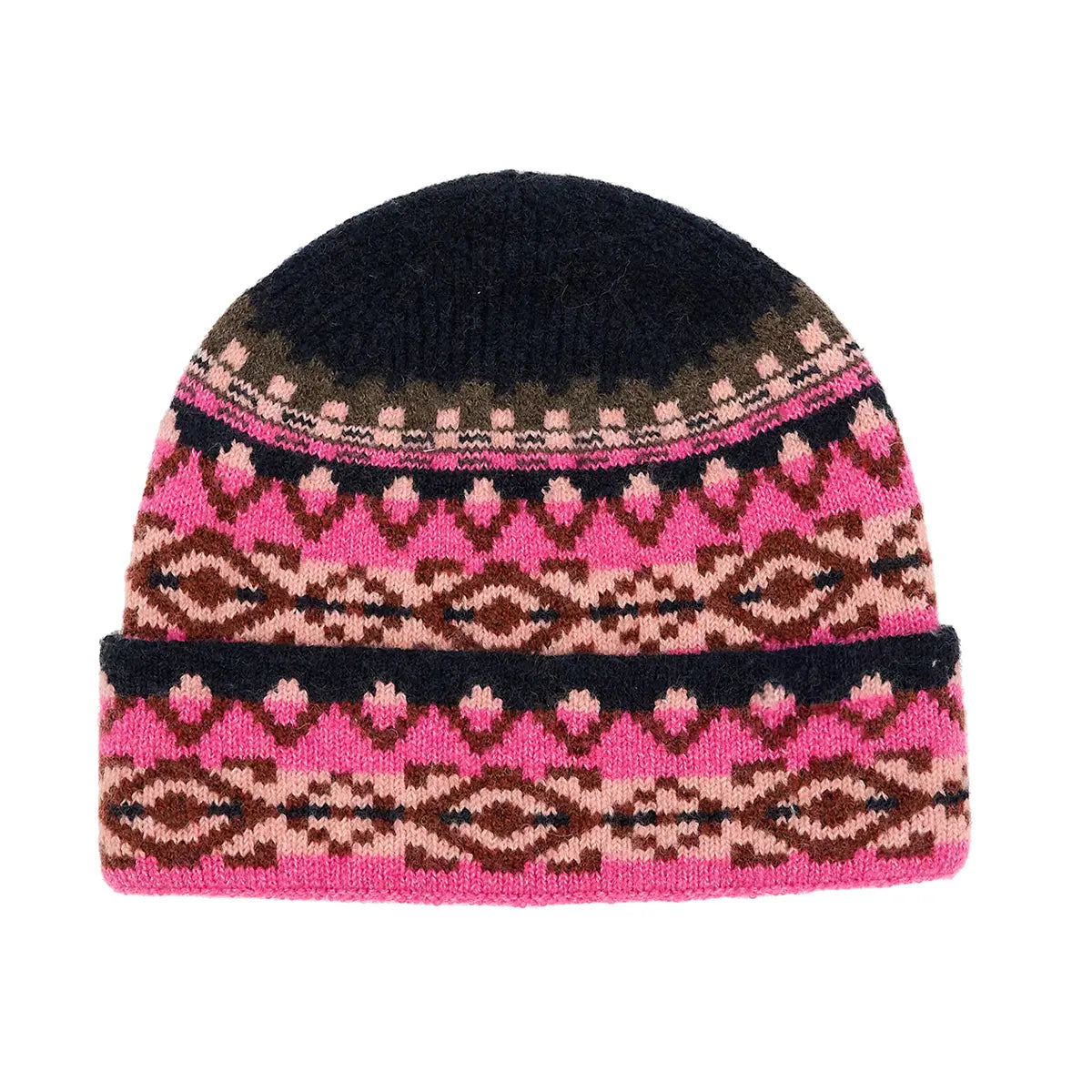 C.C Recycled Aztec Print Cuff Beanie