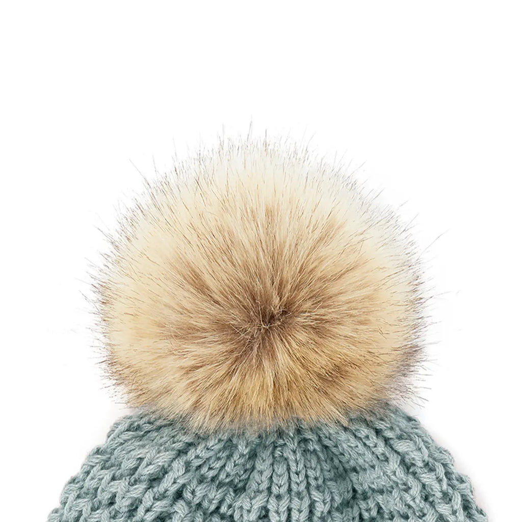 C.C Waffle Knit Pom Beanie