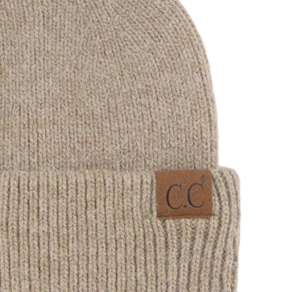 C.C Double Cuff Beanie