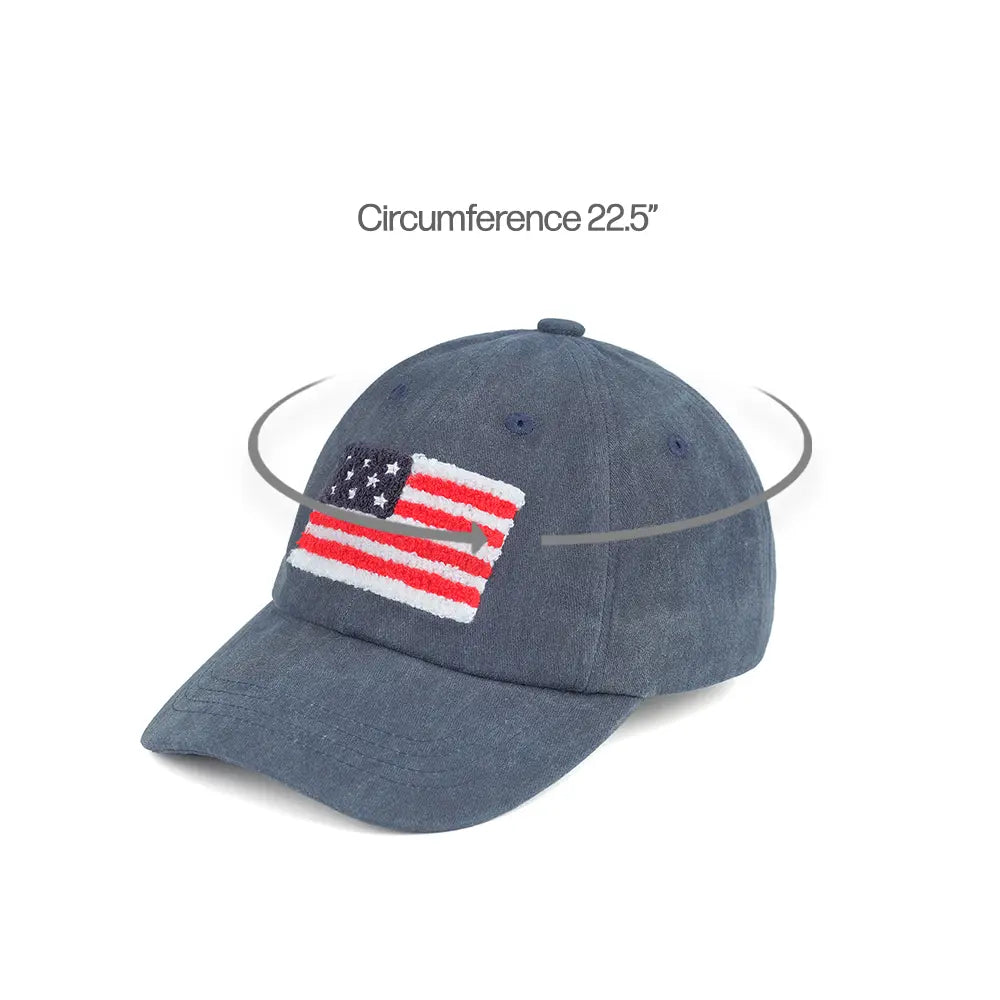 C.C Classic American Flag Patch Baseball Cap