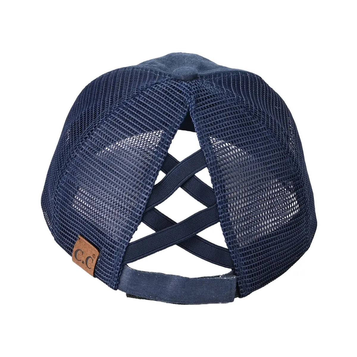C.C Blessed Daisy Criss-Cross Ponytail Baseball Hat