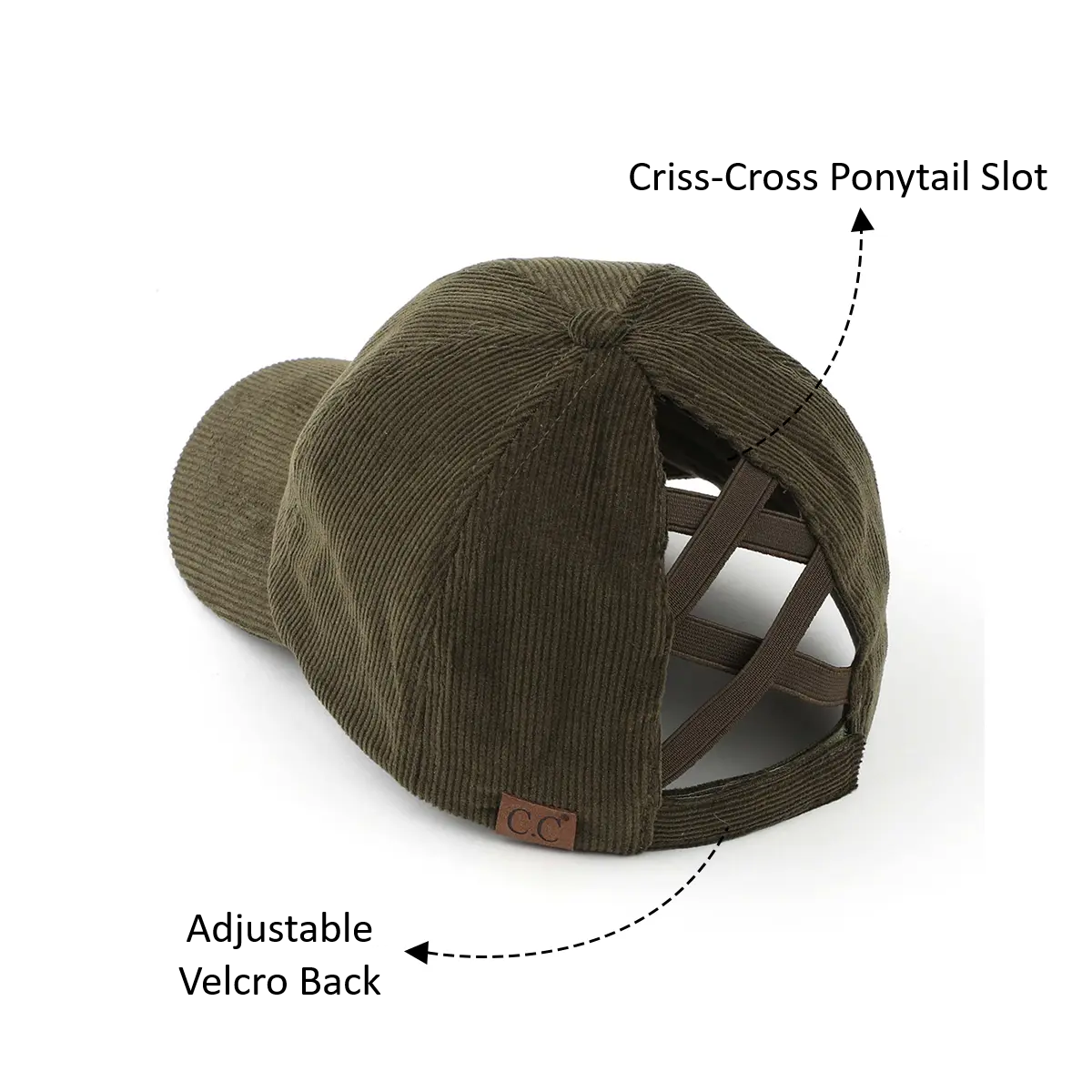 C.C Corduroy Criss-Cross Baseball Hat