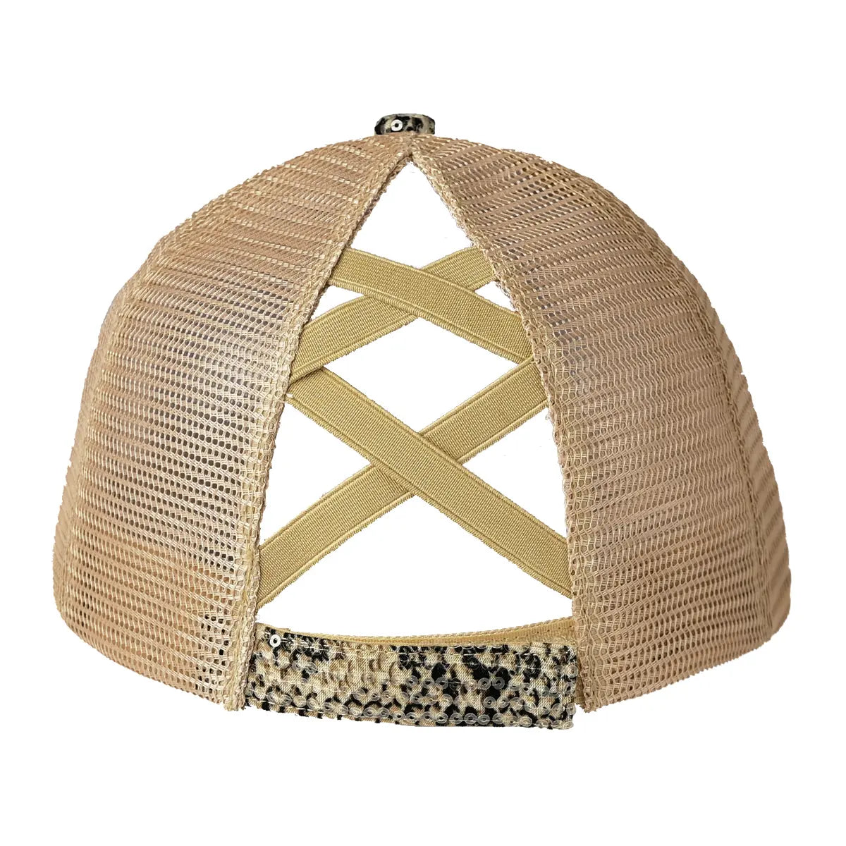 C.C Sequin Snake Pattern Criss-Cross Baseball Hat