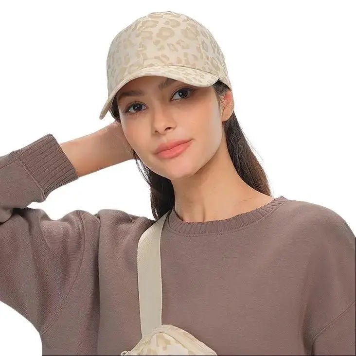 C.C Nylon Leopard Print Baseball Hat
