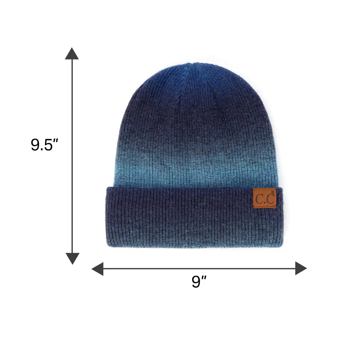 C.C Multi Color Ombre Cuff Beanie