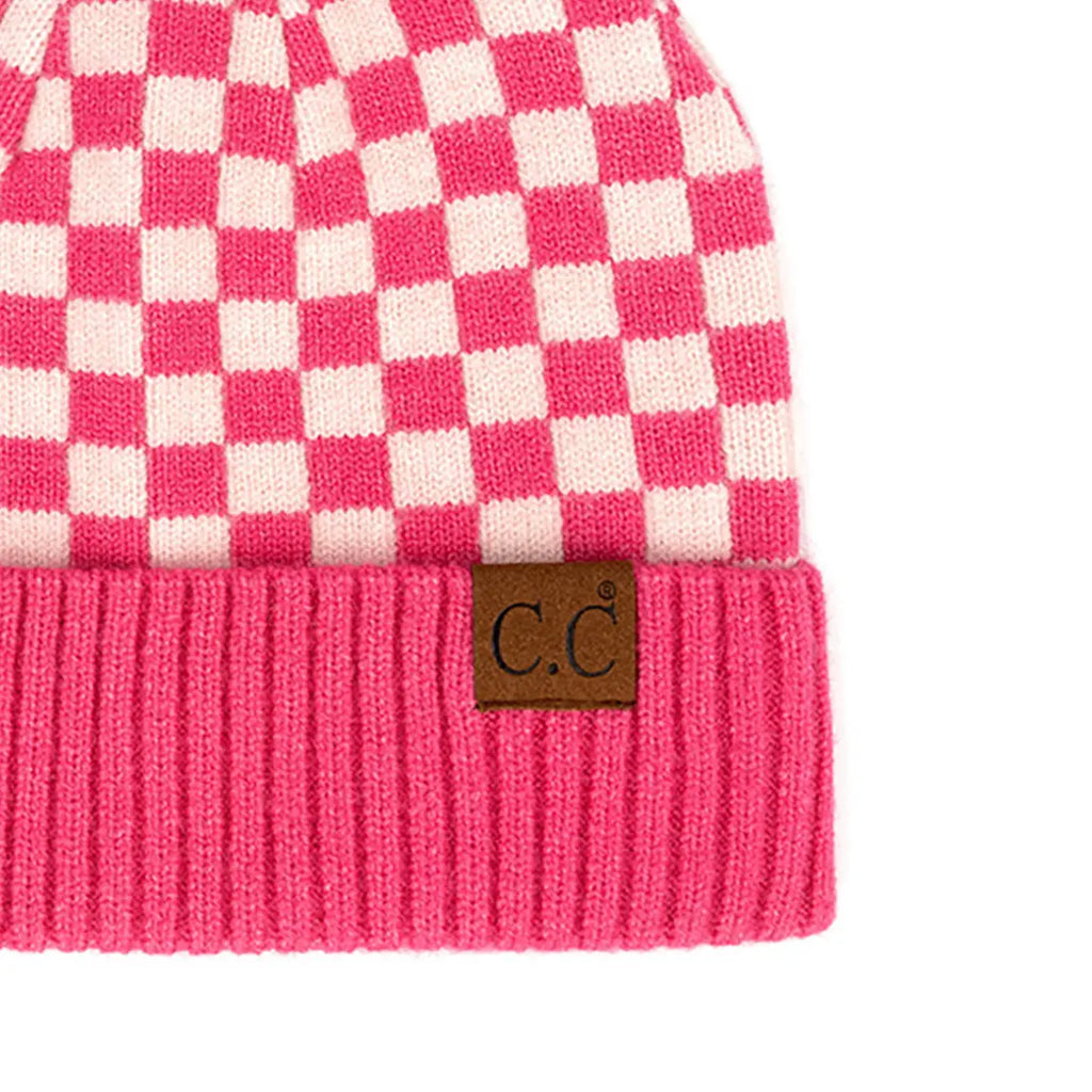 C.C Checkered Cuff Beanie