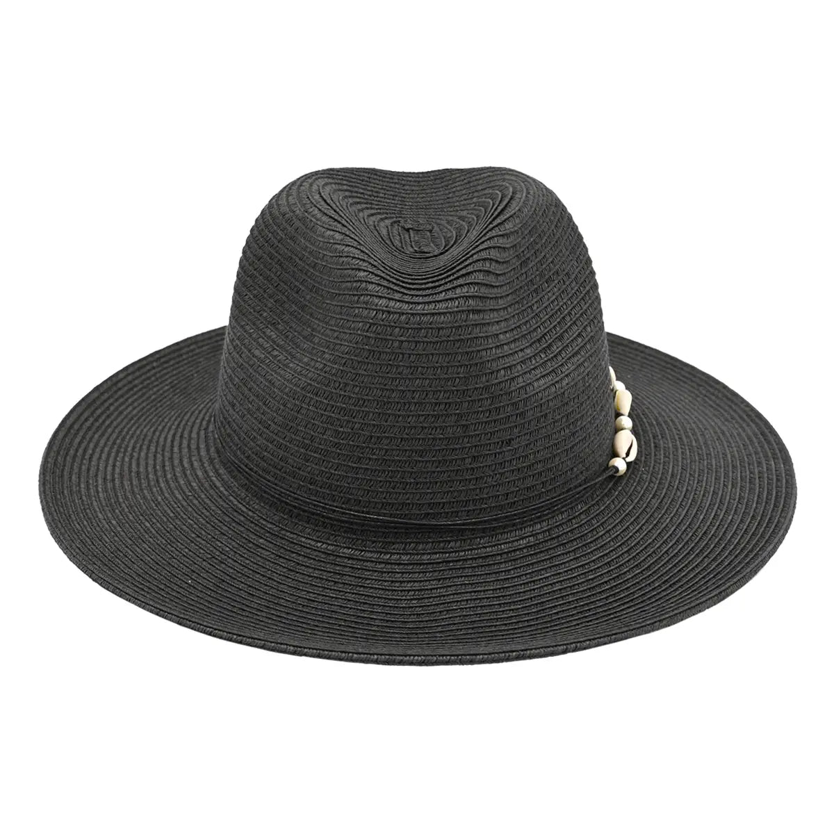 C.C Shell & Pearl Trim Panama Hat