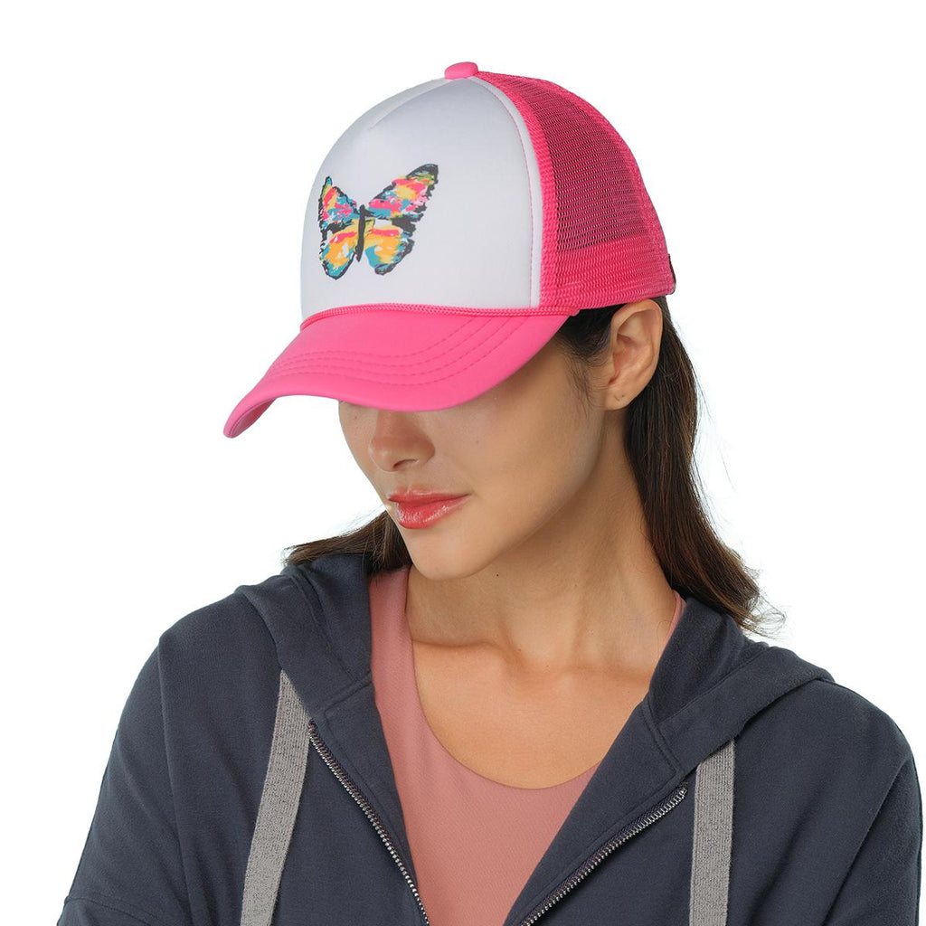 Abstract Butterfly Sublimation Trucker Hat