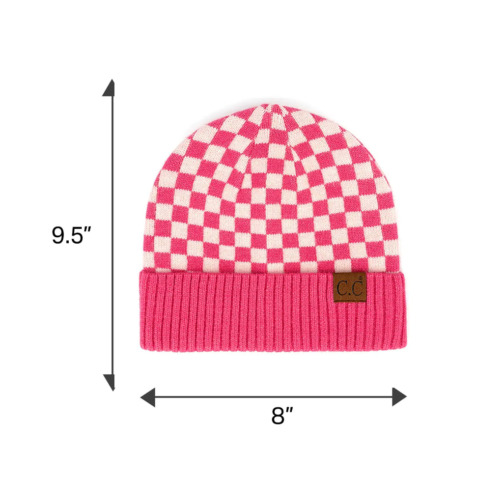 C.C Checkered Cuff Beanie