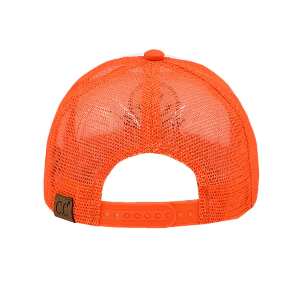C.C Take It Easy Smiley Face Trucker Hat
