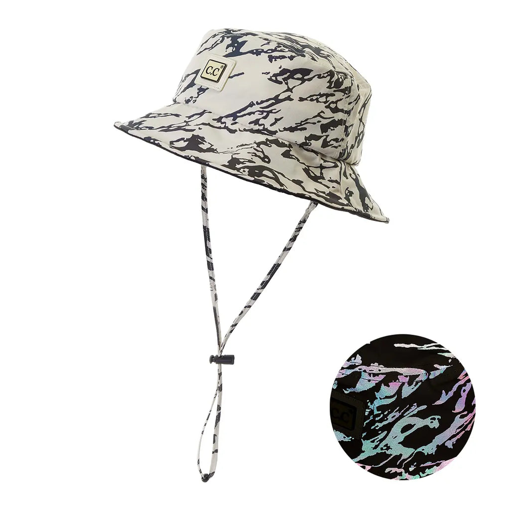 C.C Water Resistant Reflective Bucket Hat