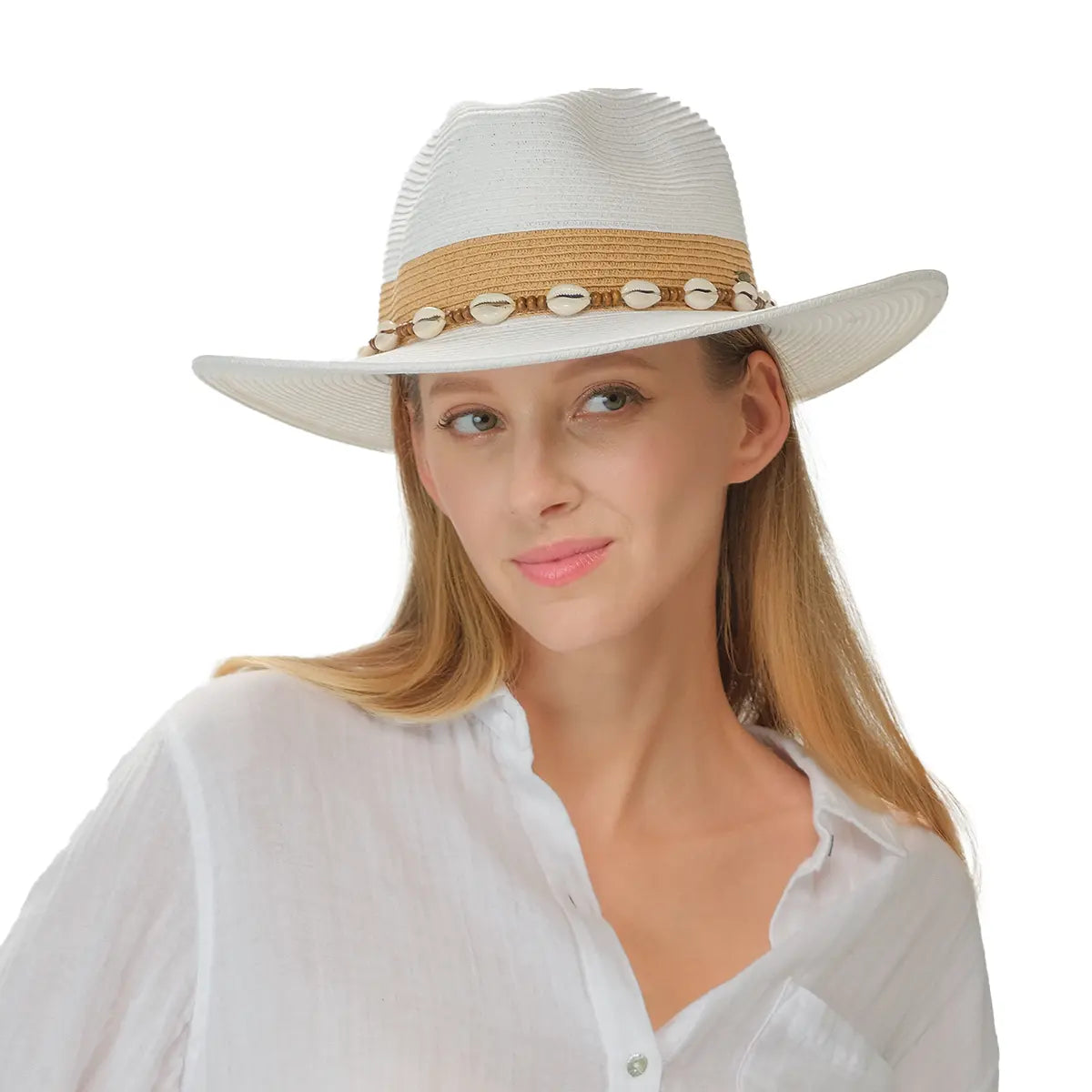C.C Color Block Panama Hat