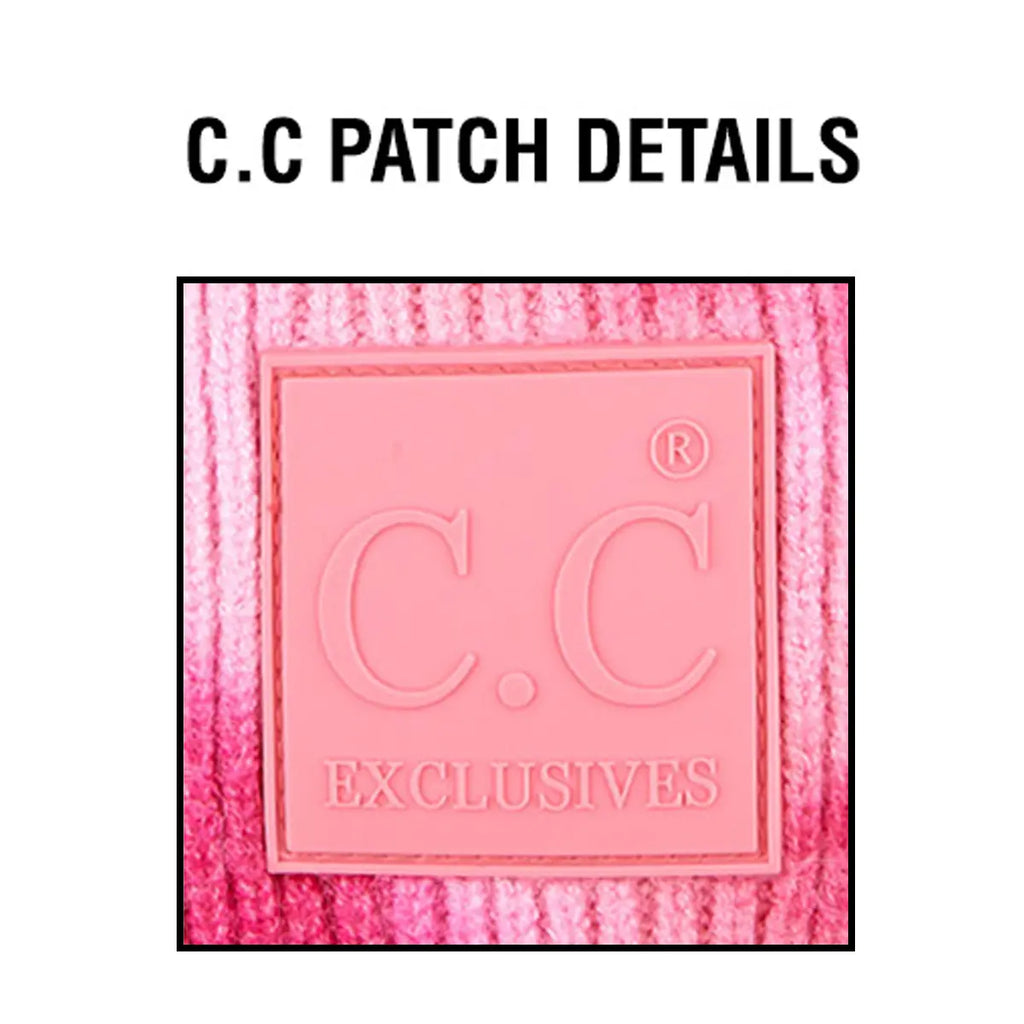 C.C Tie Dye Rubber Patch Beanie