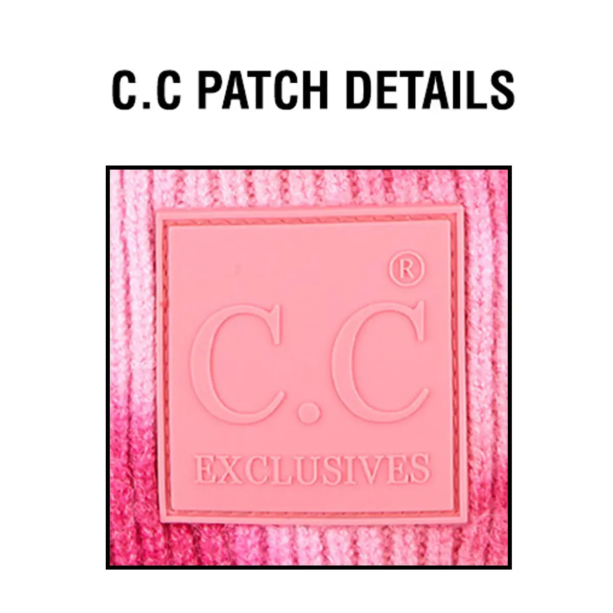 C.C Tie Dye Rubber Patch Beanie