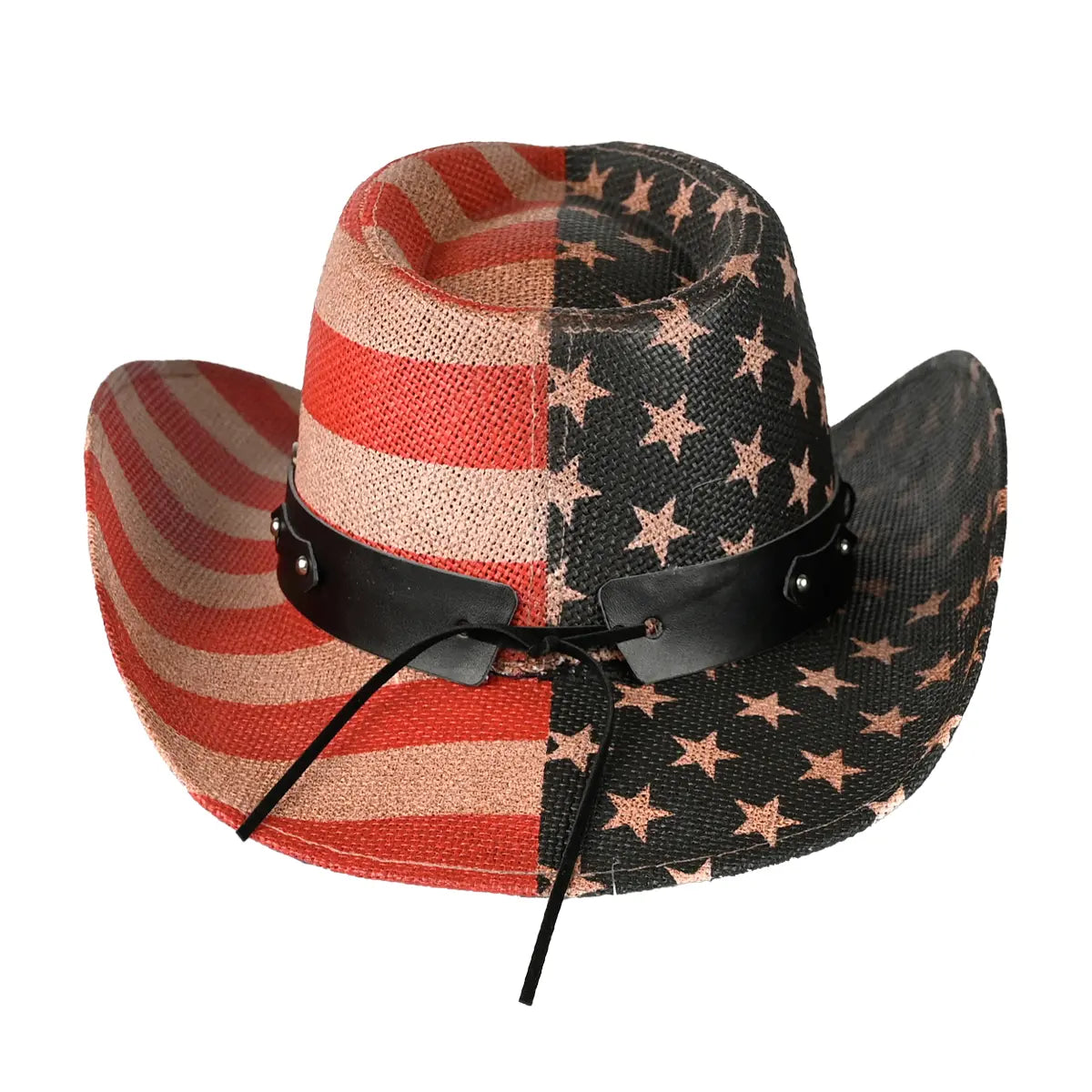 C.C Cut & Sew American Flag Cowboy Hat – Patriotic Boho Western Hat