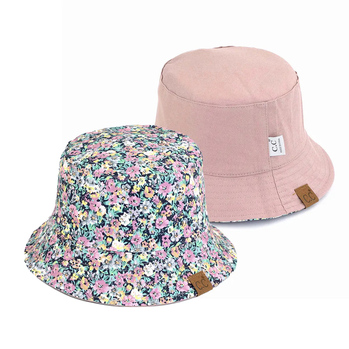 C.C Reversable Floral Print Bucket Hat