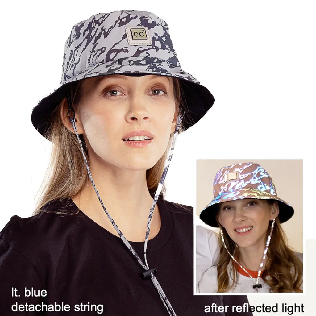 C.C Water Resistant Reflective Bucket Hat