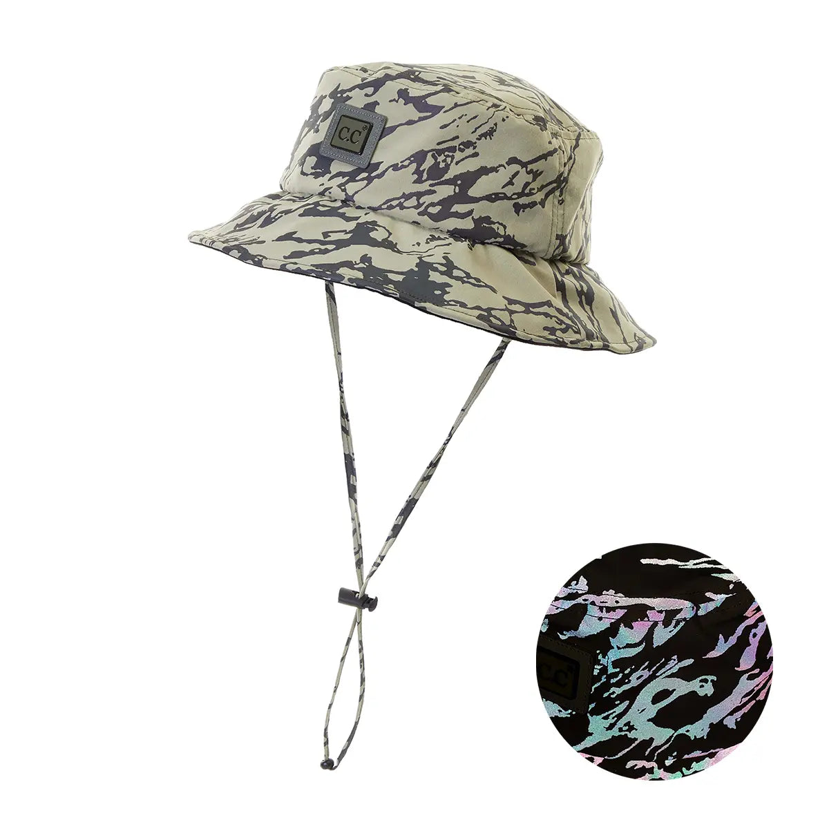 C.C Water Resistant Reflective Bucket Hat