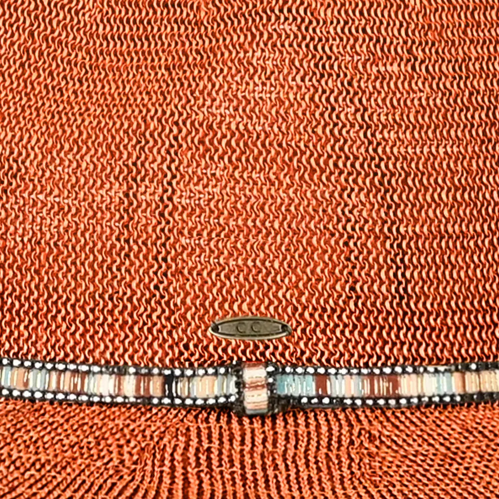 C.C Thread & Rhinestone Band Panama Hat
