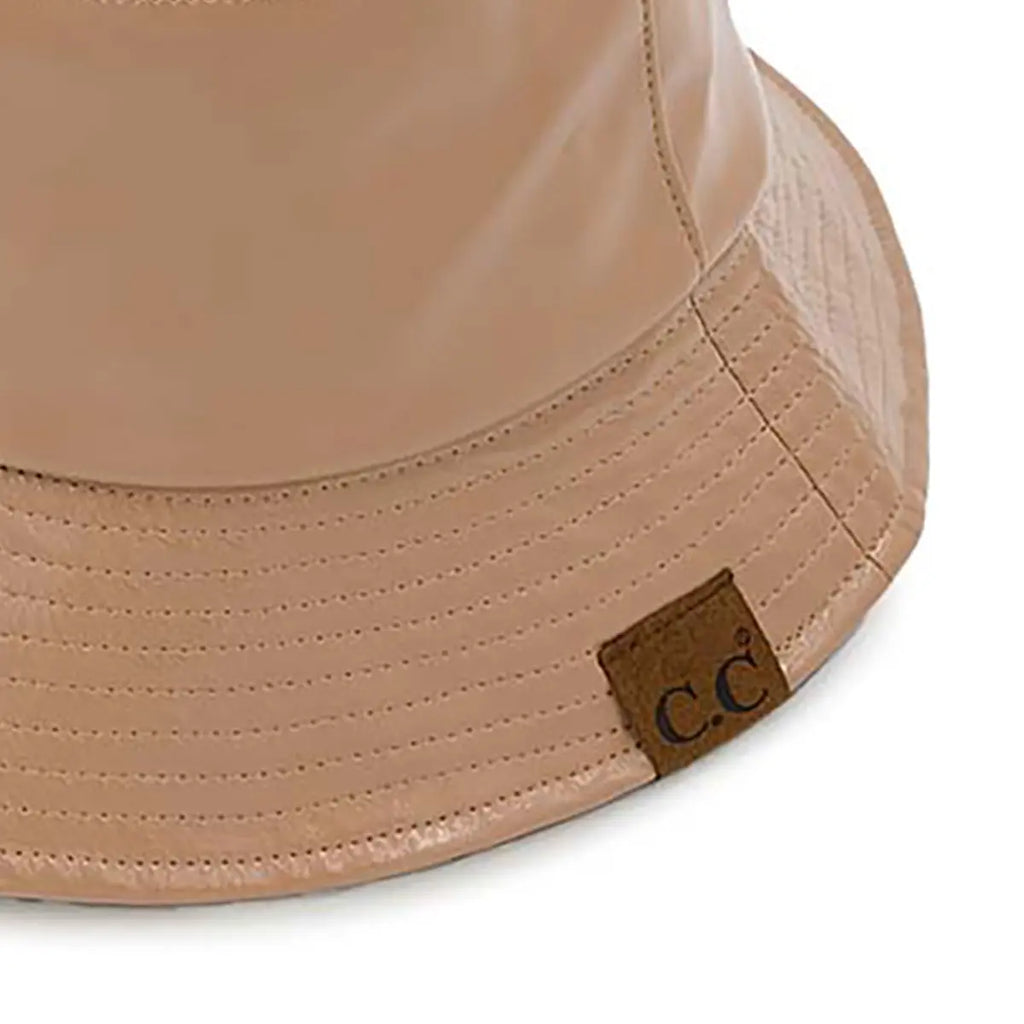 C.C Luxe Vegan Leather Bucket Hat