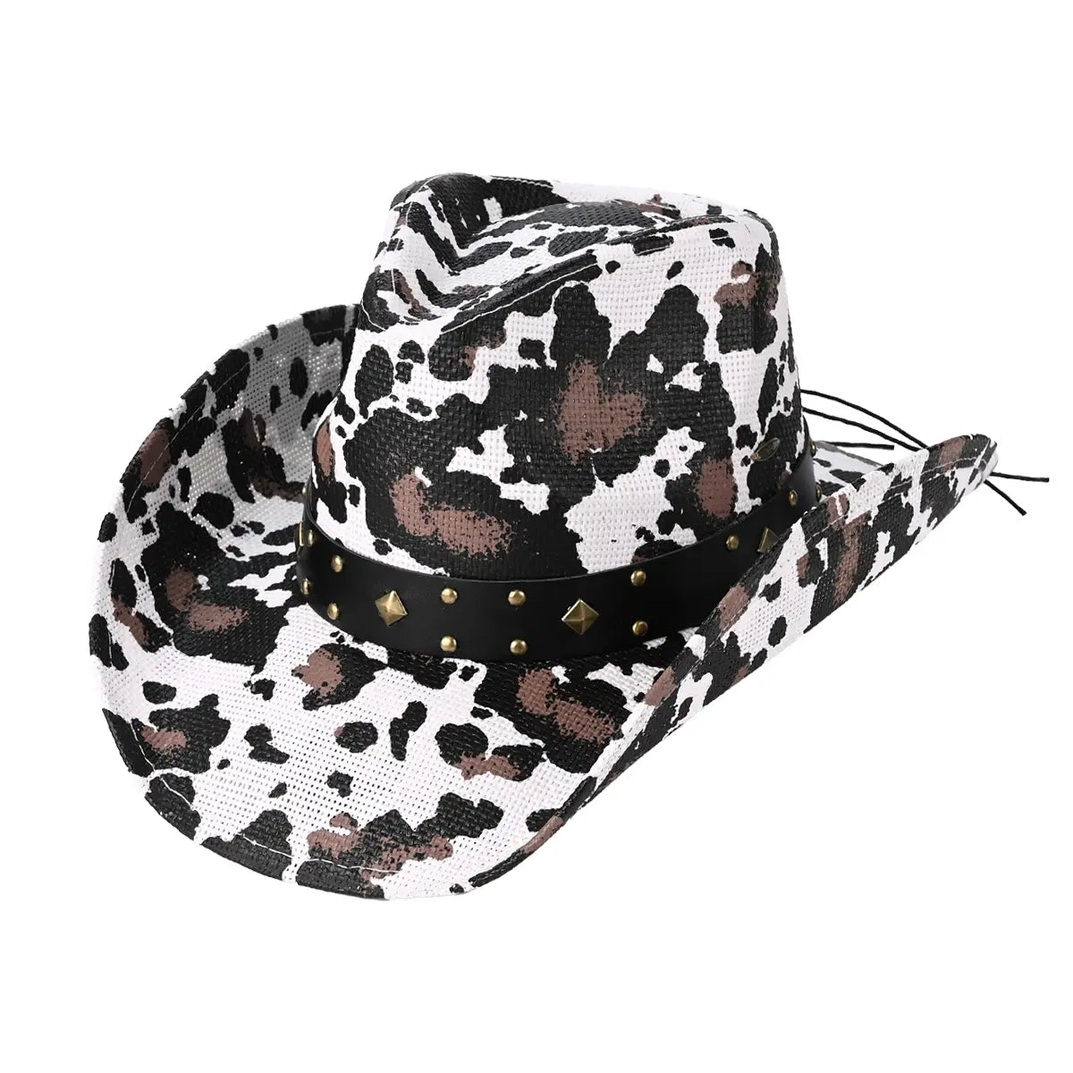 C.C Cow Print Cowboy Hat – Western Fashion Hat
