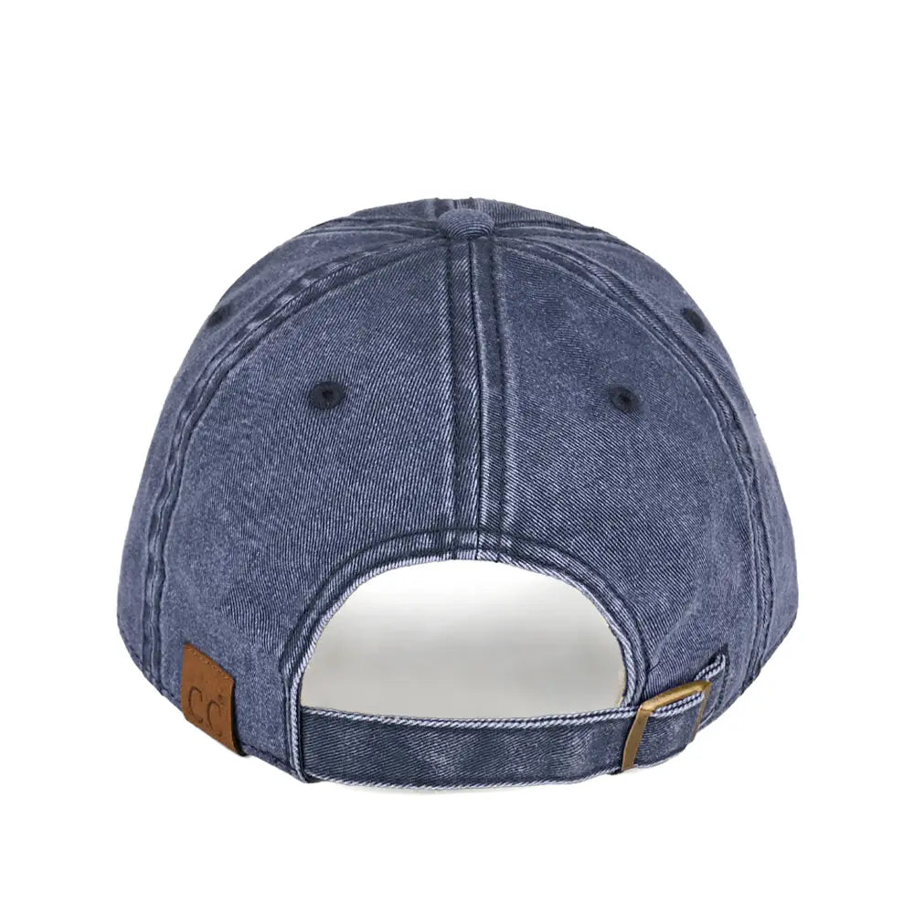 C.C Acid Wash Cotton Baseball Cap