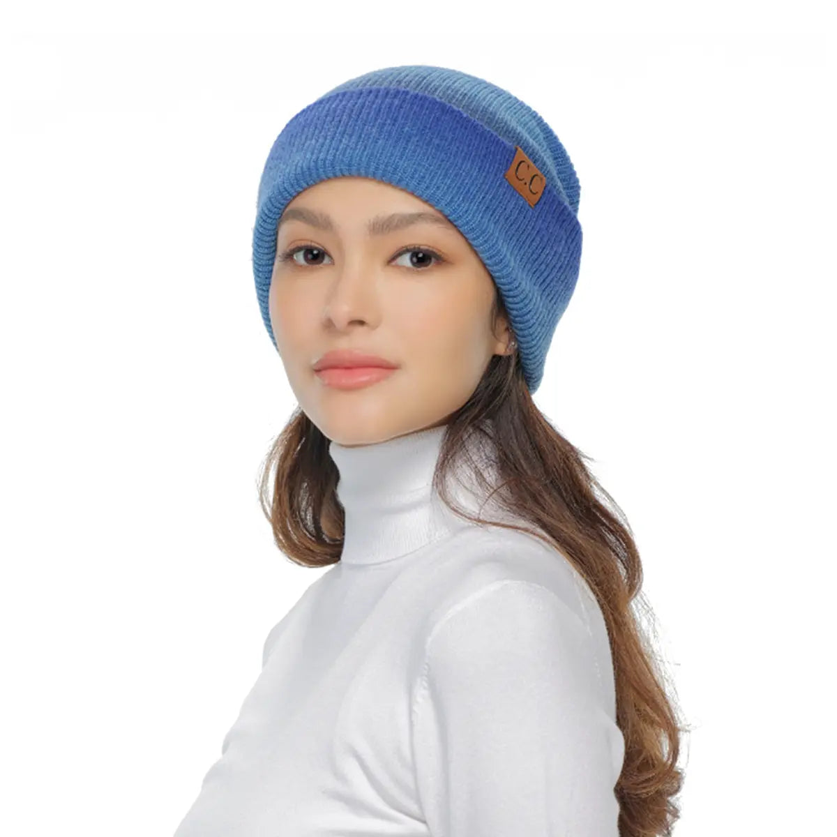 C.C Multi Color Ombre Cuff Beanie