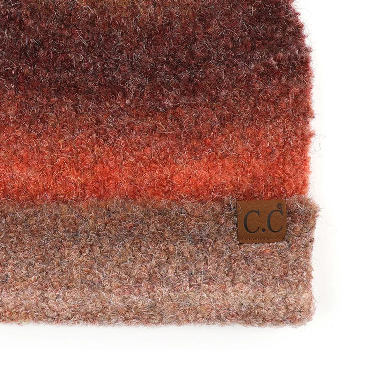 C.C Recycled Ombre Slouchy Cuff Beanie