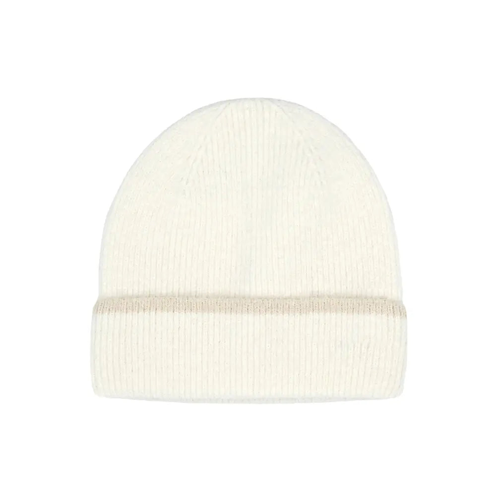C.C Feather Yarn Cuff Beanie