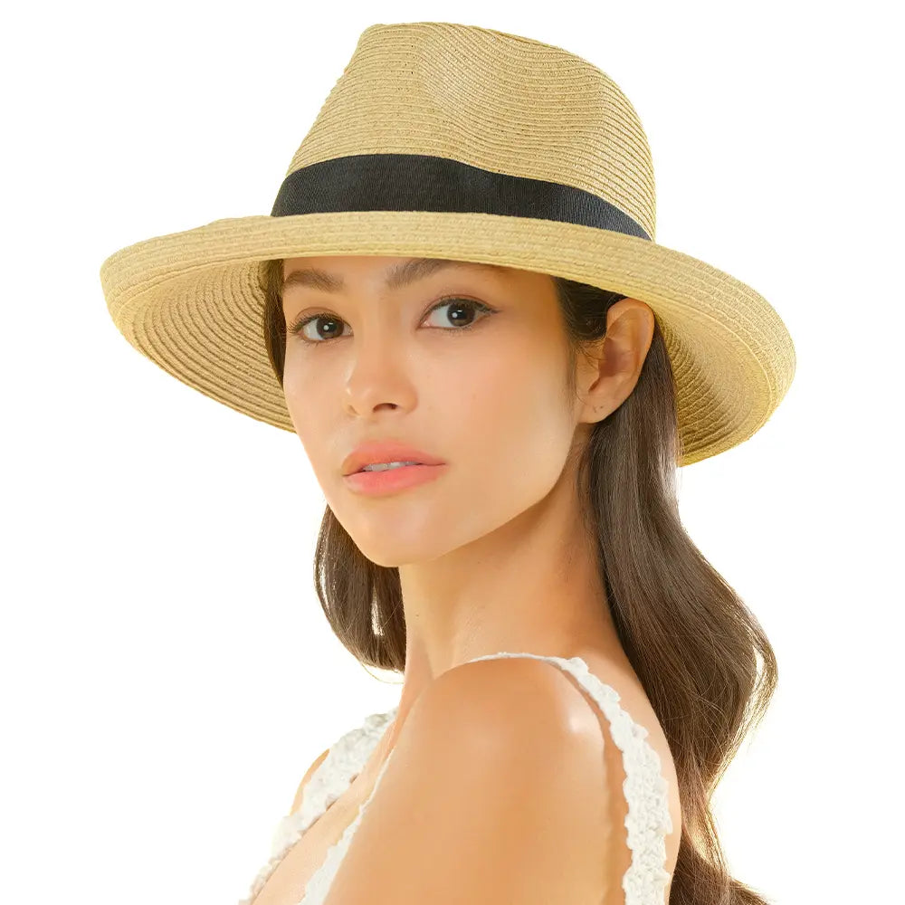 C.C Rolled Edge Panama Hat