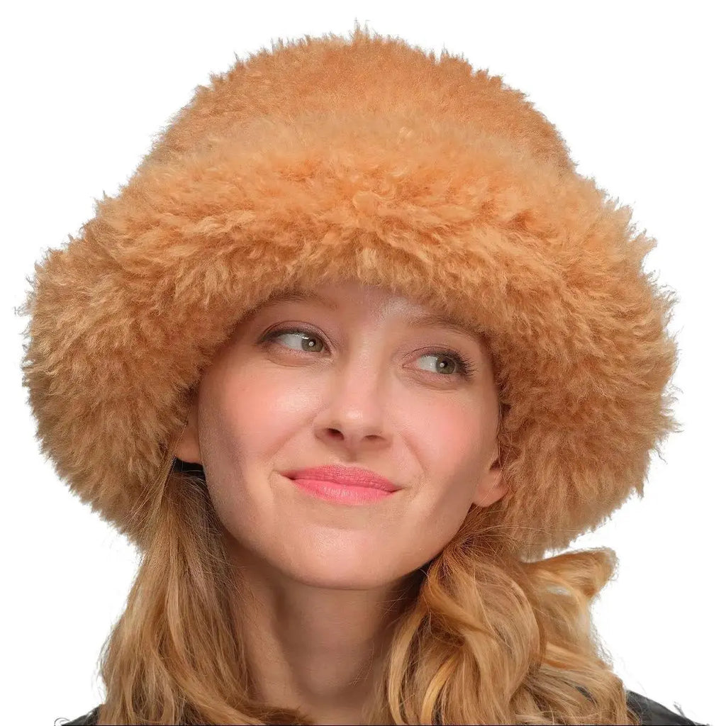 C.C Premium Faux Fur Bucket Hat