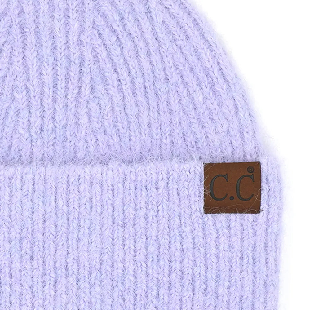 C.C Mohair Feel Wide Cuff Beanie