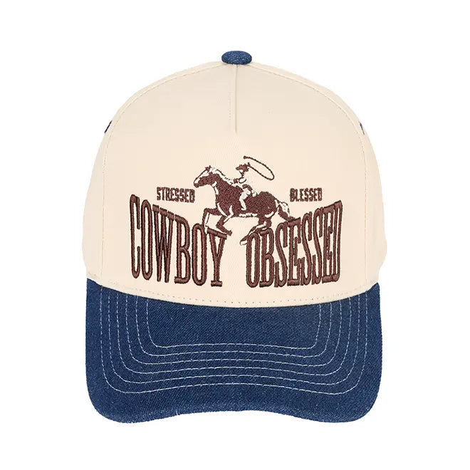 C.C Cowboy Obsessed Embroidered Trucker Hat