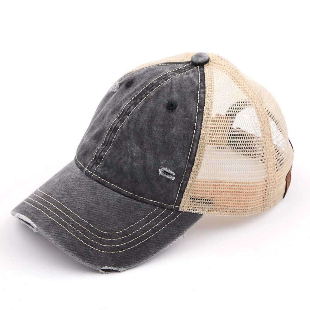 C.C Distressed Washed Baseball Cap
