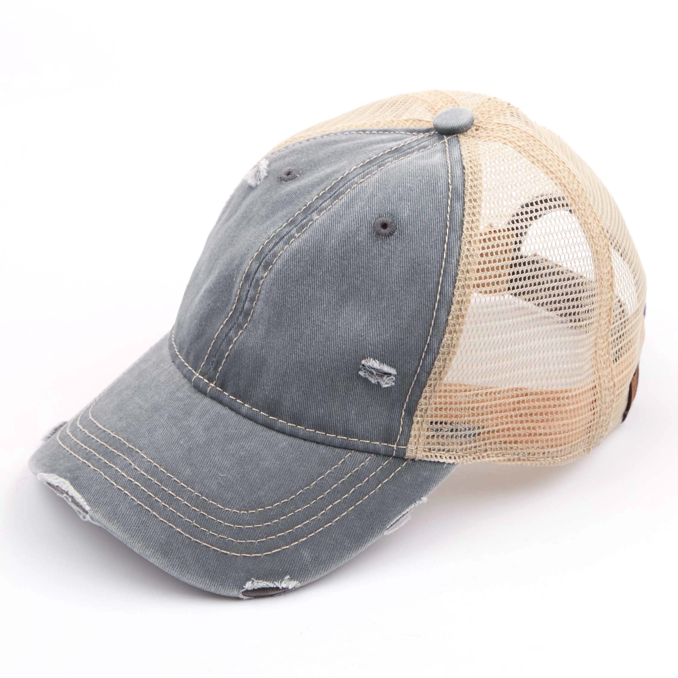 C.C Distressed Washed Baseball Cap