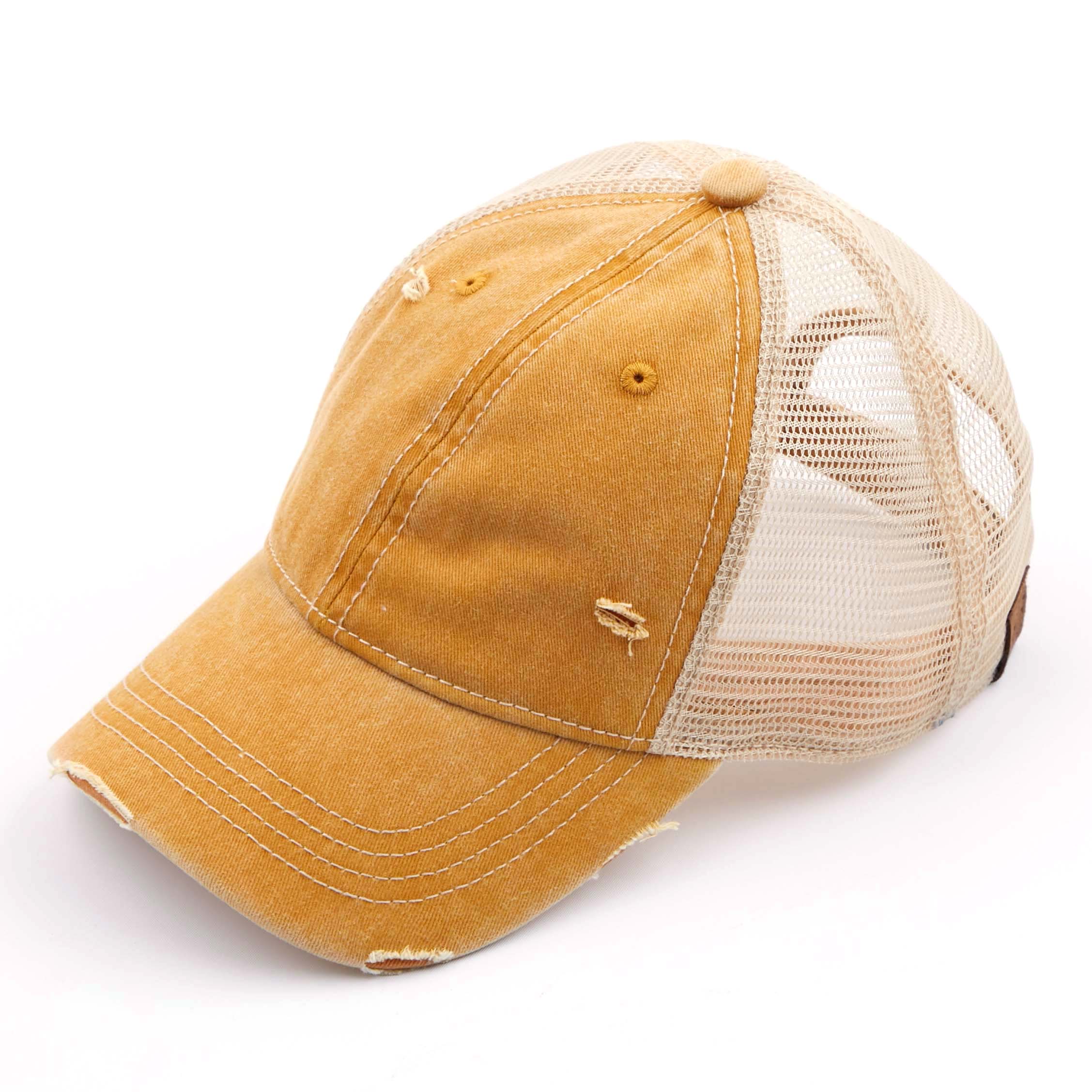 C.C Distressed Washed Baseball Cap