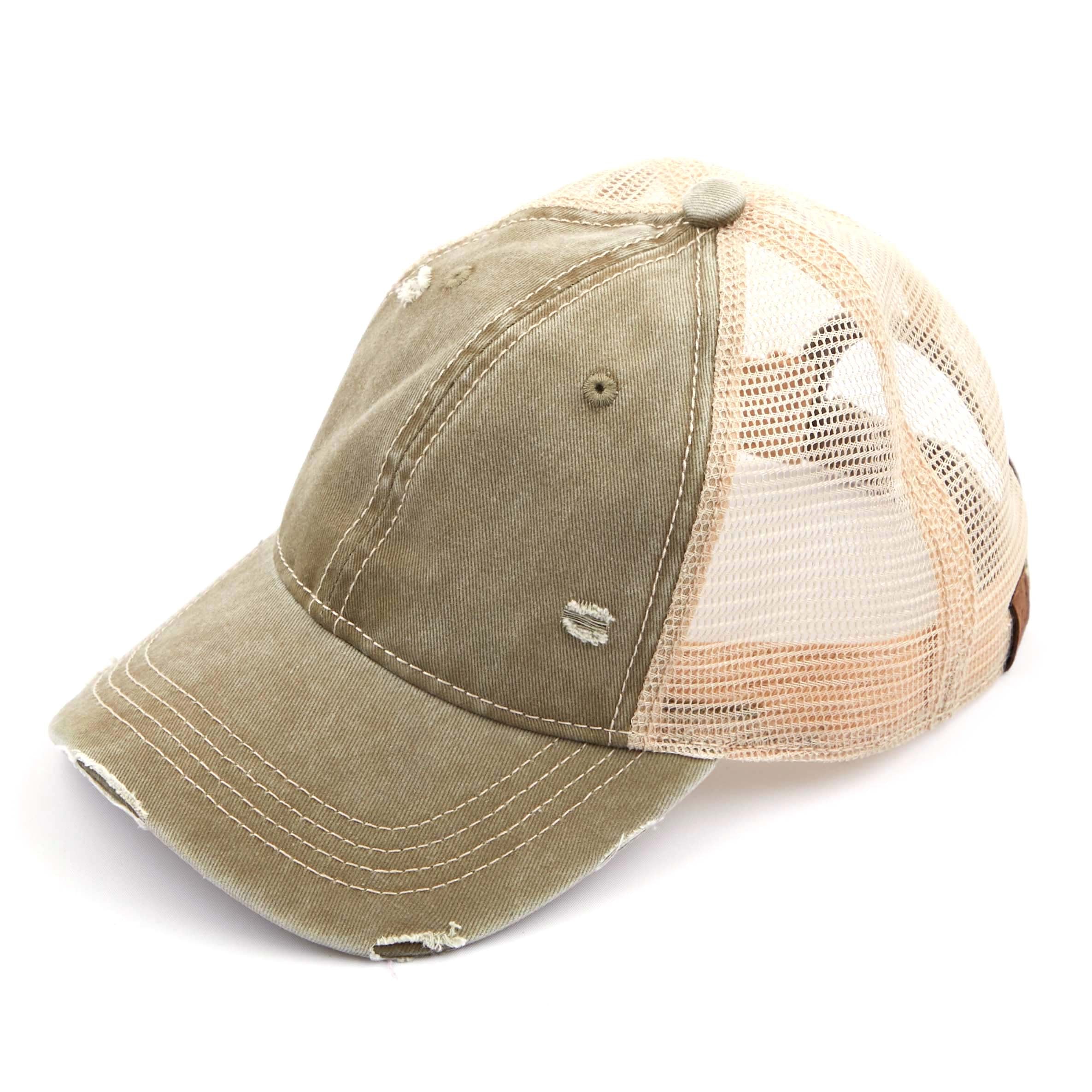 C.C Distressed Washed Baseball Cap