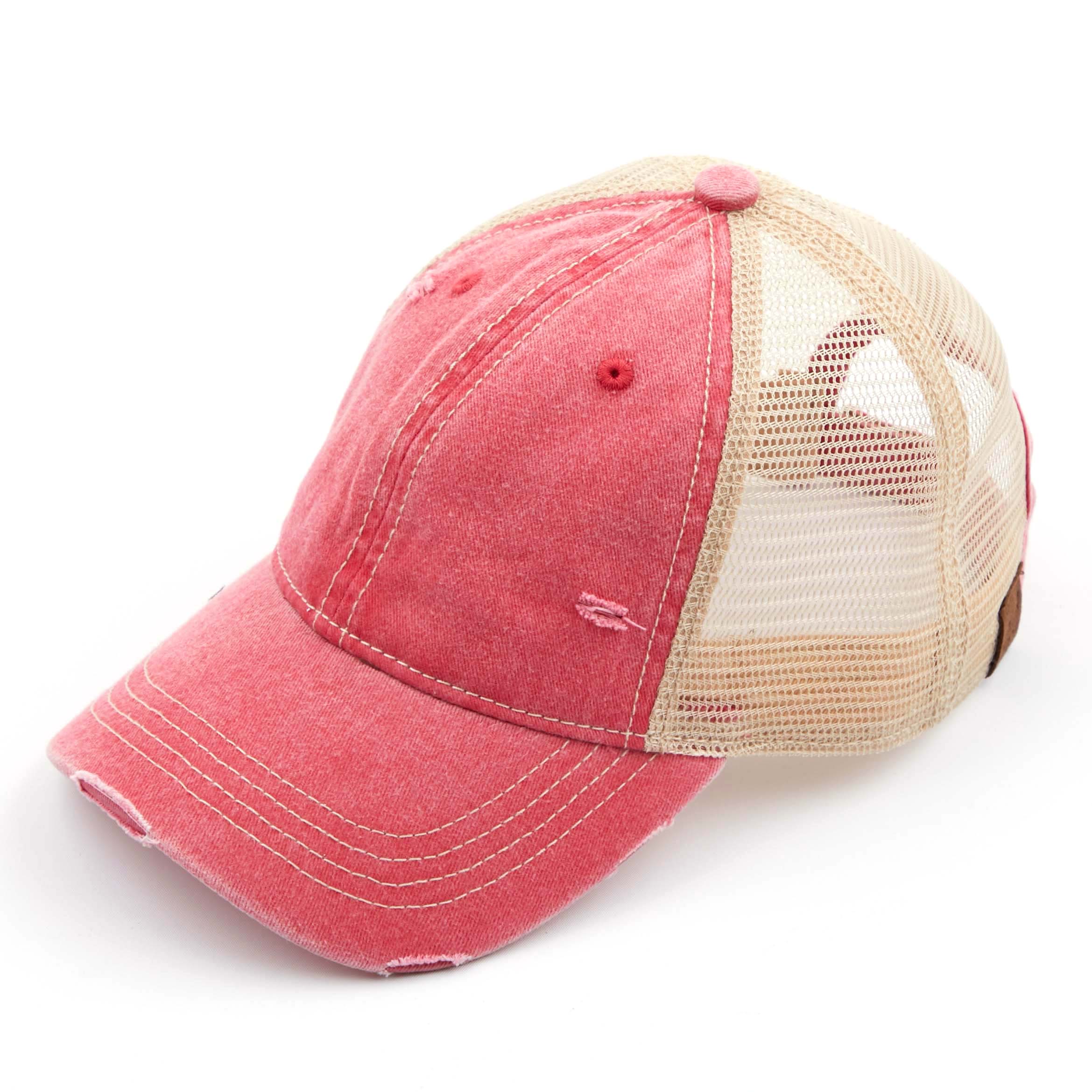 C.C Distressed Washed Baseball Cap