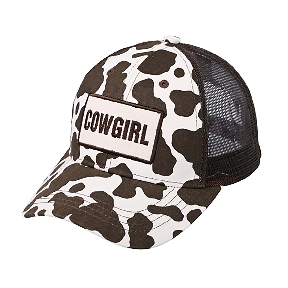 C.C Cowgirl Cow Pattern Baseball Hat