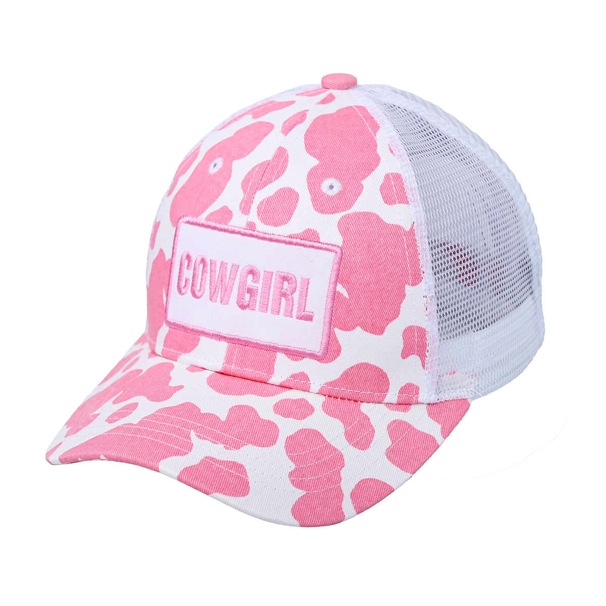 C.C Cowgirl Cow Pattern Baseball Hat