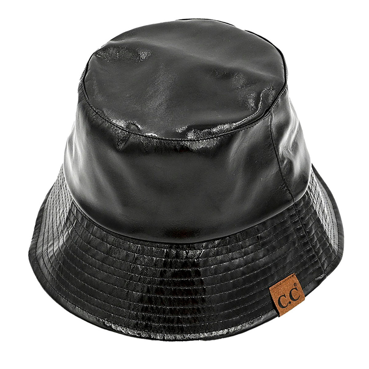 C.C Luxe Vegan Leather Bucket Hat