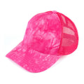 C.C Cotton Tie Dye Ponytail Baseball Hat