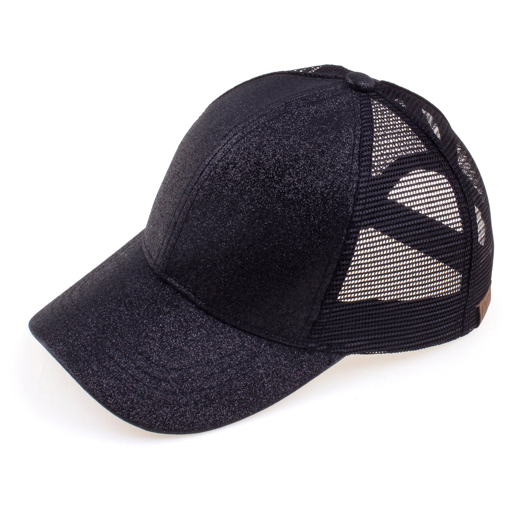 C.C Glitter Ponytail Baseball Cap